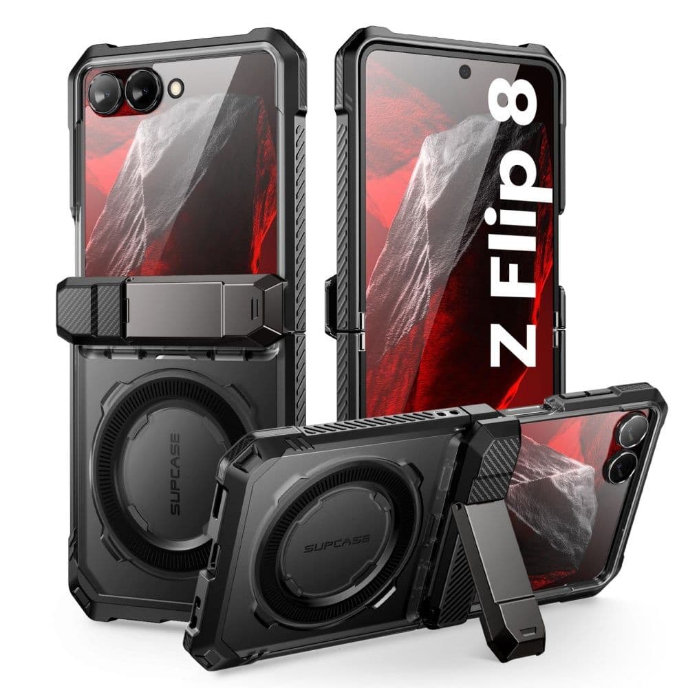 ΘΗΚΗ GALAXY Z FLIP 8 SUPCASE UB GRIP MAGSAFE ΜΑΥΡΗ