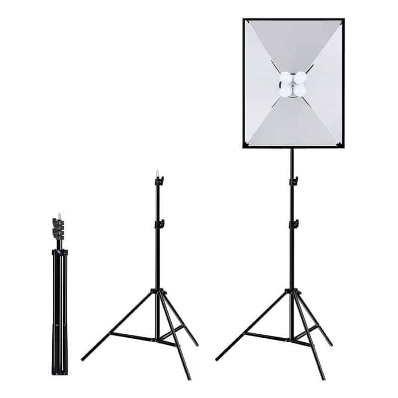 Puluz Σετ Στούντιο Φωτογράφισης PU5071EU, Softbox LED 50x70cm, Τρίποδο, Λάμπες LED x4 5