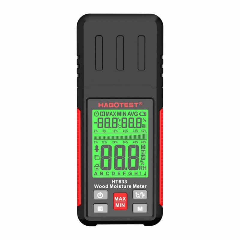 Habotest Μετρητής Υγρασίας Υλικών HT633 (Μαύρο)