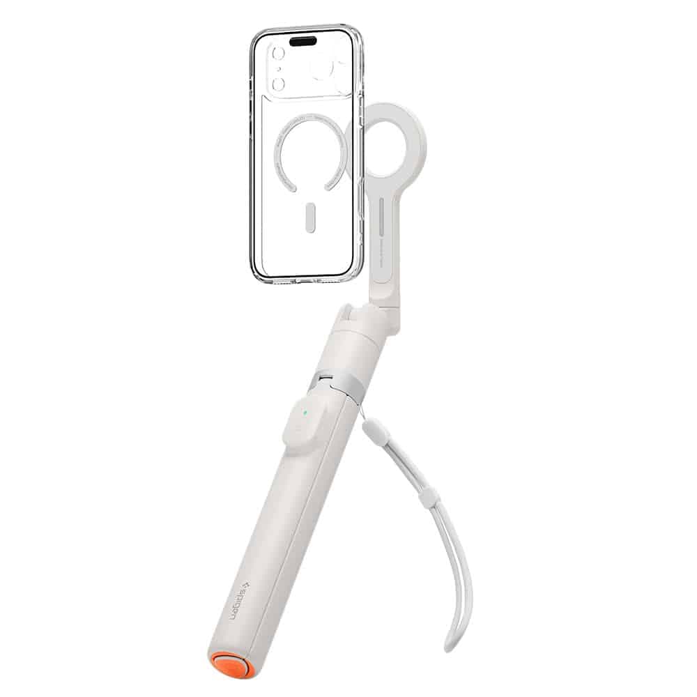 Spigen - Selfie Stick S582W (AMP11373) - Συμβατό με MagSafe, με τρίποδο, Σταθερό, Bluetooth - Μπεζ Αμμόλοφος 3