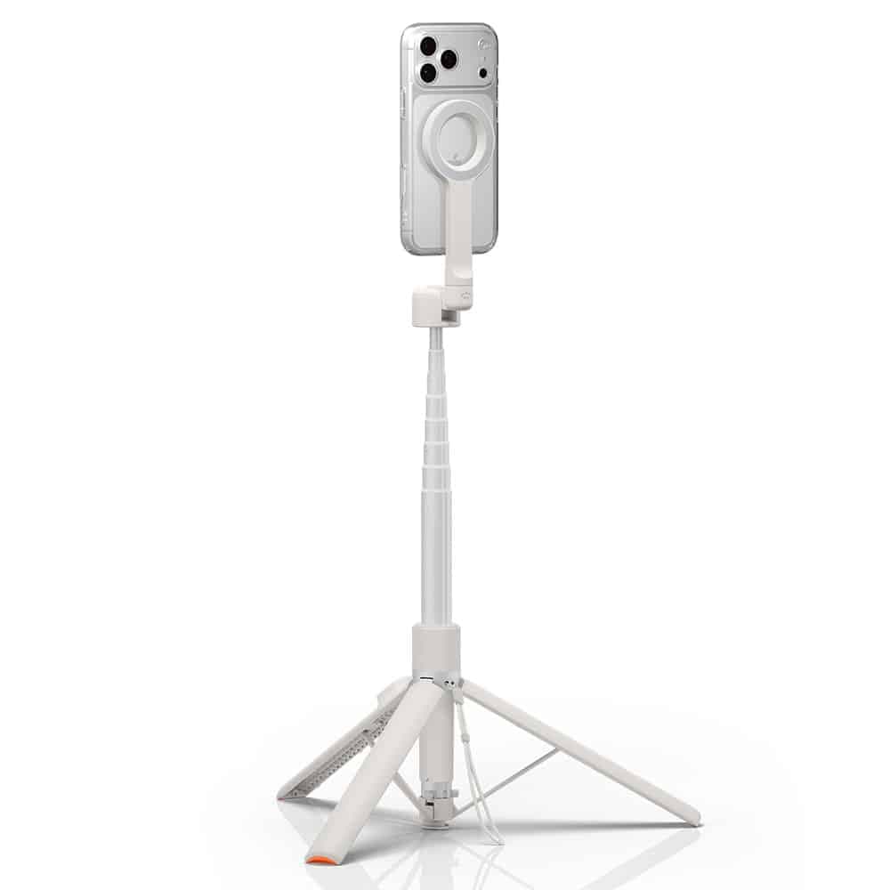 Spigen - Selfie Stick S582W (AMP11373) - Συμβατό με MagSafe, με τρίποδο, Σταθερό, Bluetooth - Μπεζ Αμμόλοφος 5