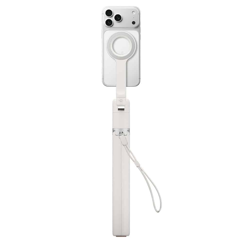 Spigen - Selfie Stick S582W (AMP11373) - Συμβατό με MagSafe, με τρίποδο, Σταθερό, Bluetooth - Μπεζ Αμμόλοφος 7