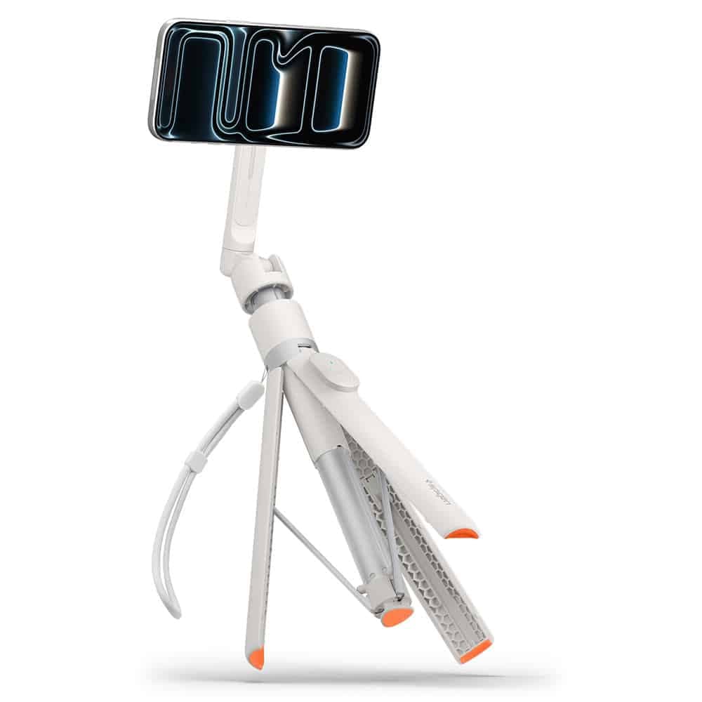 Spigen - Selfie Stick S582W (AMP11373) - Συμβατό με MagSafe, με τρίποδο, Σταθερό, Bluetooth - Μπεζ Αμμόλοφος 6