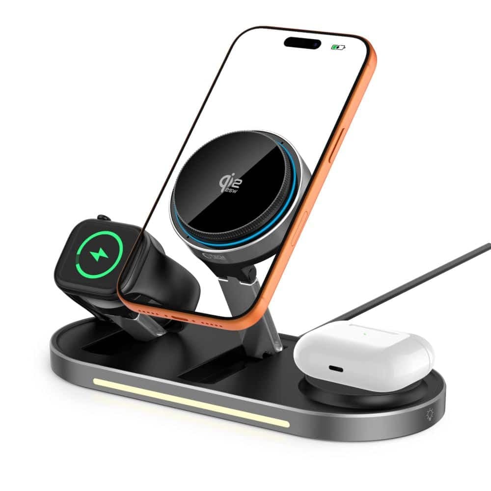 TECH-PROTECT A51 ARCTICBOOST 3ΣΕ1 ΜΑΓΝΗΤΙΚΟΣ ΑΣΥΡΜΑΤΟΣ ΦΟΡΤΙΣΤΗΣ MAGSAFE 25W QI2.2 ΜΑΥΡΟΣ 2