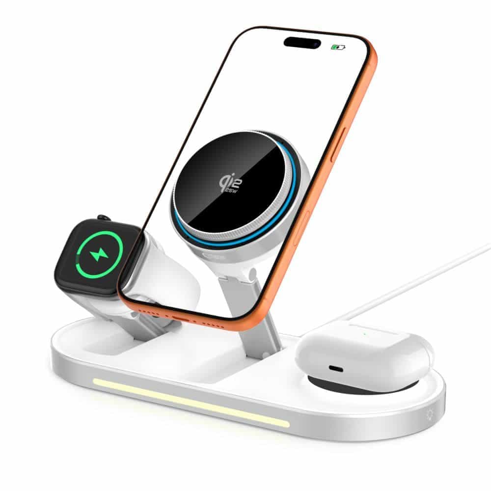 TECH-PROTECT A51 ARCTICBOOST ΑΣΥΡΜΑΤΟΣ ΦΟΡΤΙΣΤΗΣ 3 ΣΕ 1 ΜΑΓΝΗΤΙΚΟΣ MAGSAFE 25W QI2.2 ΛΕΥΚΟΣ 2