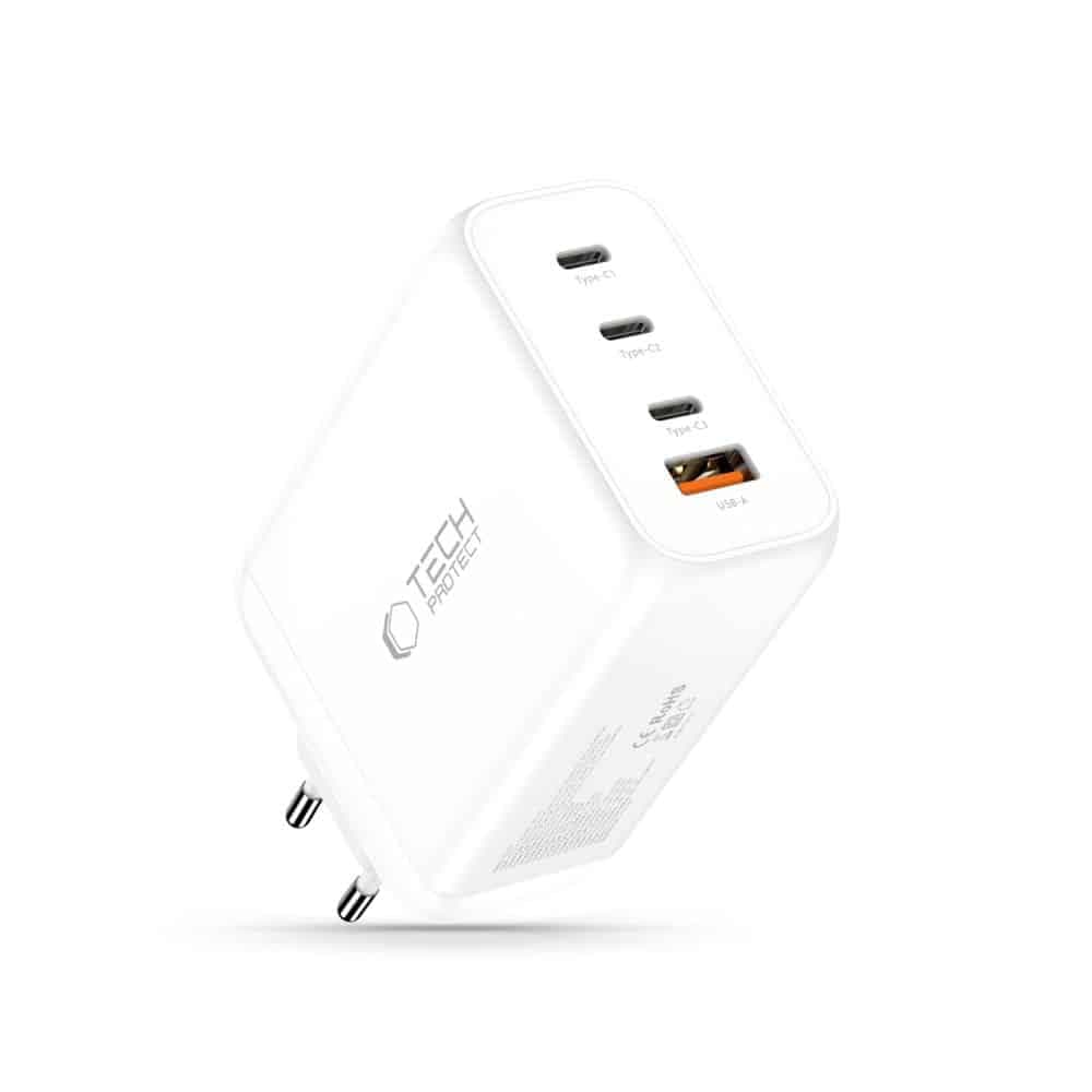 TECH-PROTECT NC240W-GAN ΦΟΡΤΙΣΤΗΣ 4 ΘΥΡΩΝ PD 240W / QC3.0 ΛΕΥΚΟΣ 2