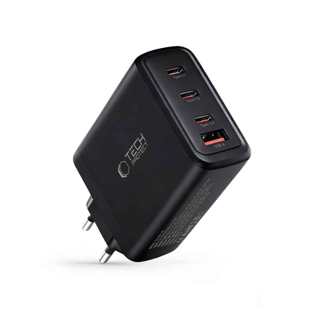 TECH-PROTECT NC140W-GAN ΦΟΡΤΙΣΤΗΣ  4 ΘΥΡΩΝ PD 140W / QC3.0 ΜΑΥΡΟΣ 2