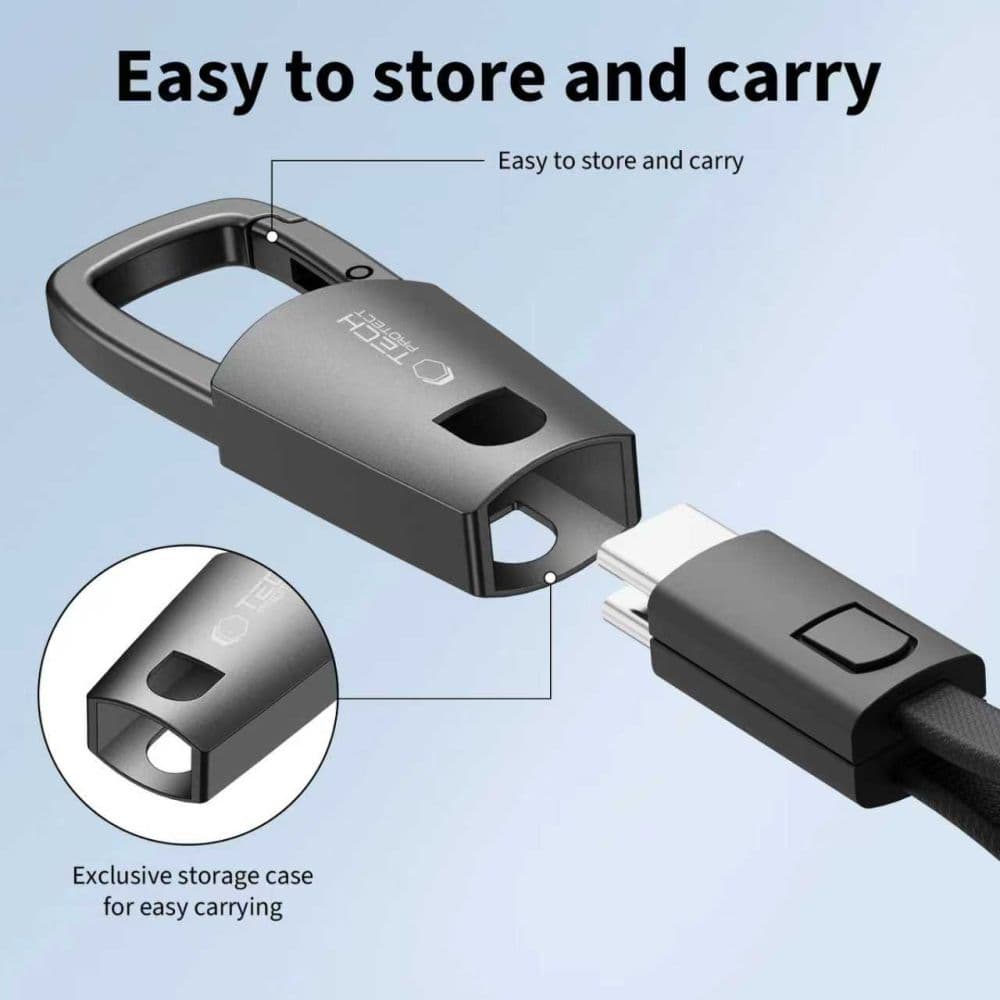TECH-PROTECT ULTRABOOST DNA ΜΠΡΕΛΟΚ ΚΑΛΩΔΙΟ ΤΥΠΟΥ-C PD 60W / 3A ΓΚΡΙ ΣΙΔΗΡΟΥ 3