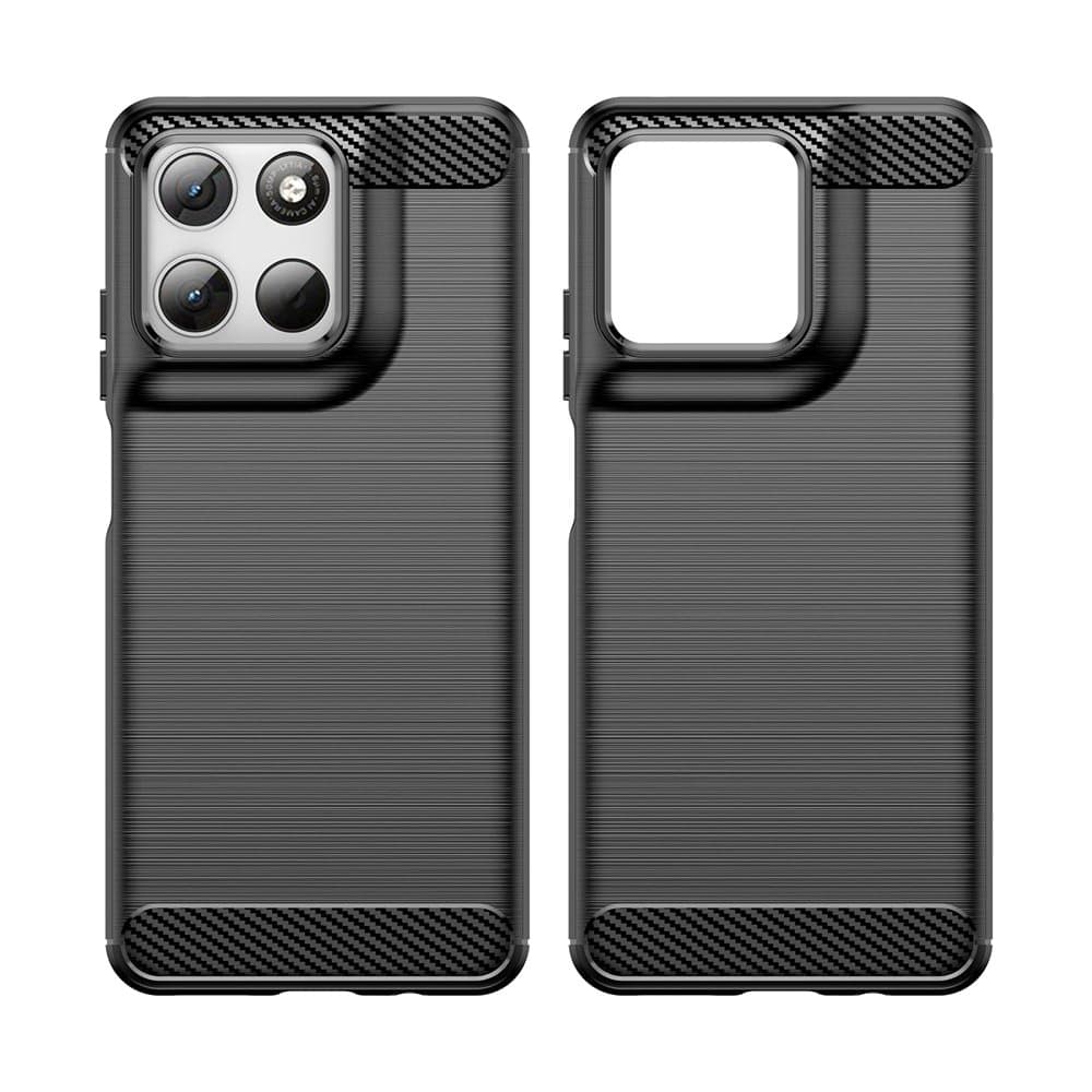 Techsuit Carbon Silicone - θήκη για Motorola Moto G37 Power / G47 G57 G67 - Μαύρο 2