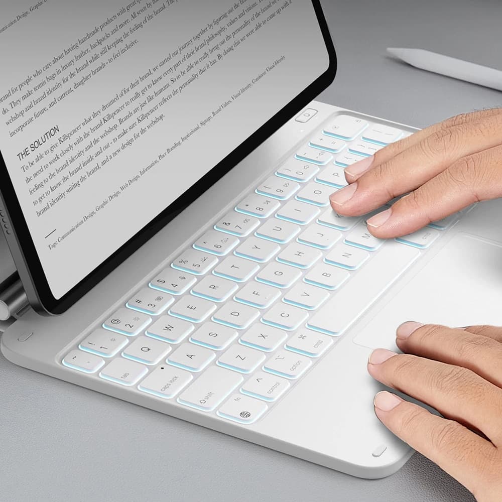 ESR - Μαγνητικό πληκτρολόγιο Rebound - iPad 10 (2022) 10.9 / 11 (2025) - Λευκό 3