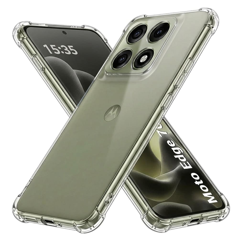 Techsuit Shockproof Clear Silicone - θήκη για Motorola Edge 70 Pro - Διάφανο