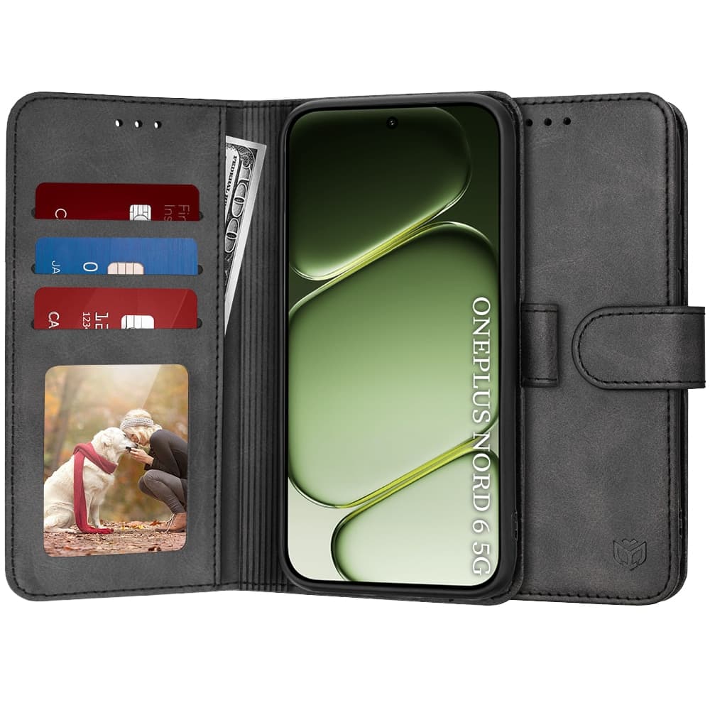 Techsuit Diary Book - θήκη για Oneplus Nord 6 - Μαύρο