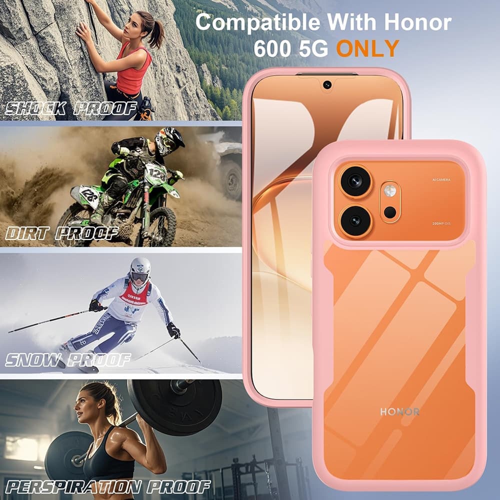 Techsuit ColorVerse 360 - θήκη για Honor 600 Pro - Διάφανο 6