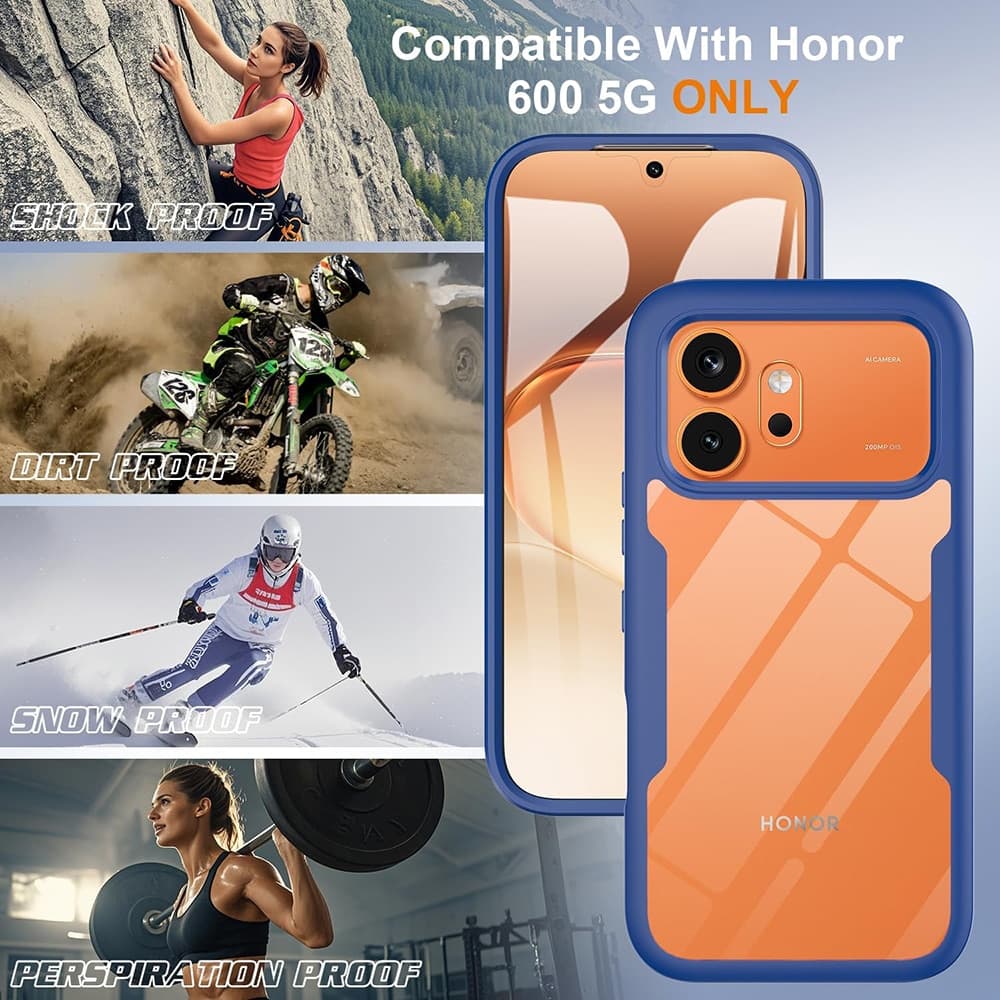 Techsuit ColorVerse 360 Series - θήκη για Honor 600 Pro - Μπλε 6