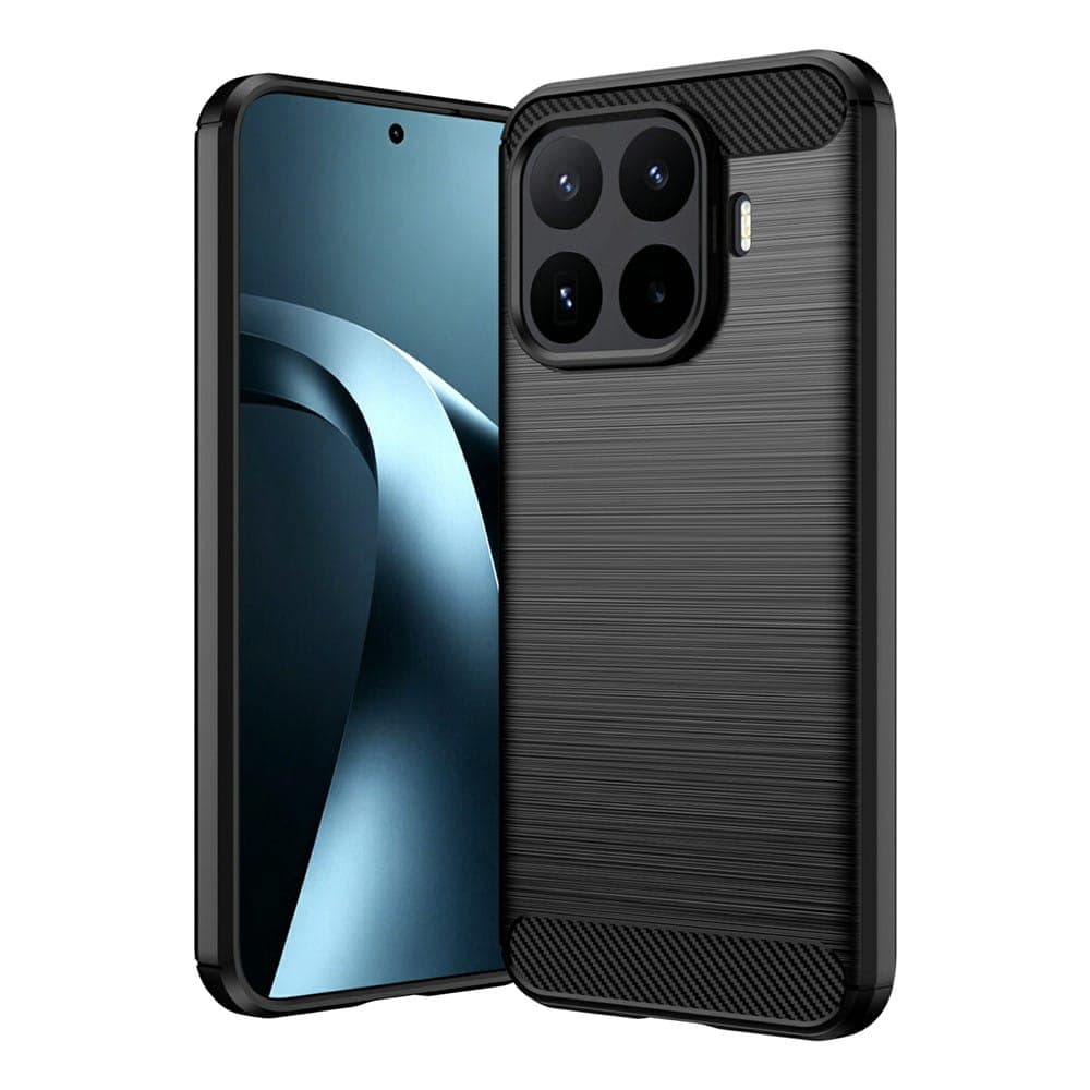 Techsuit Carbon Silicone - θήκη για Xiaomi 17 Pro - Μαύρο 2