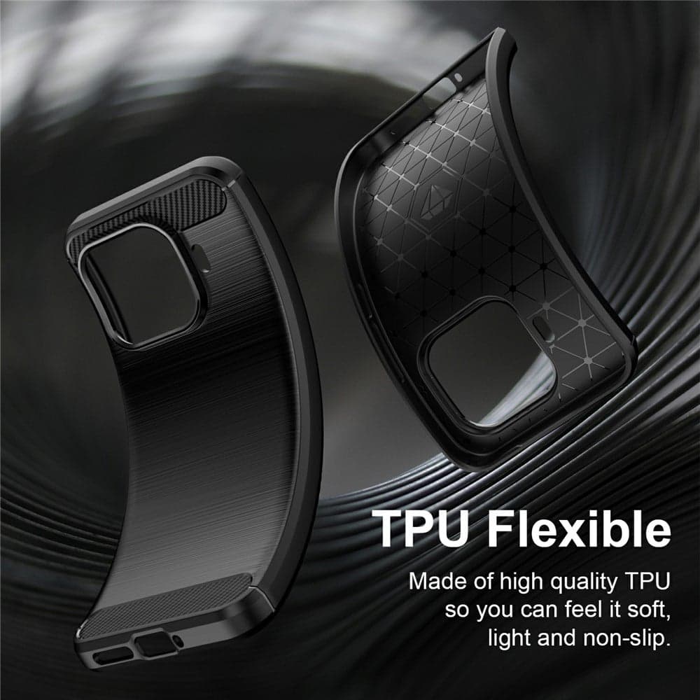 Techsuit Carbon Silicone - θήκη για Xiaomi 17 Pro - Μαύρο 6