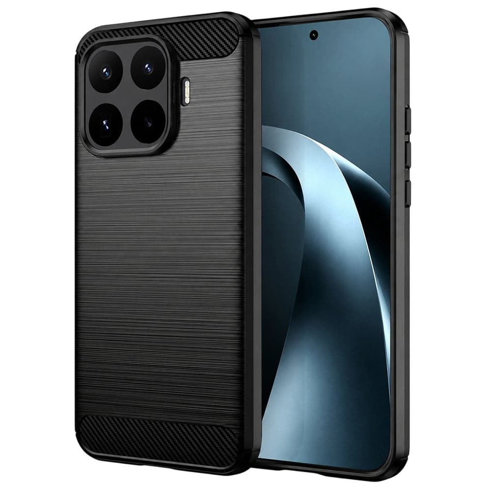 Techsuit Carbon Silicone - θήκη για Xiaomi 17 Pro - Μαύρο