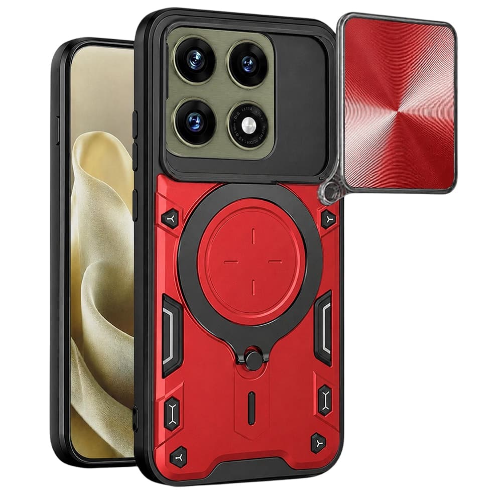 Techsuit CamGuard Pro - θήκη για Motorola Edge 70 Pro - Κόκκινο