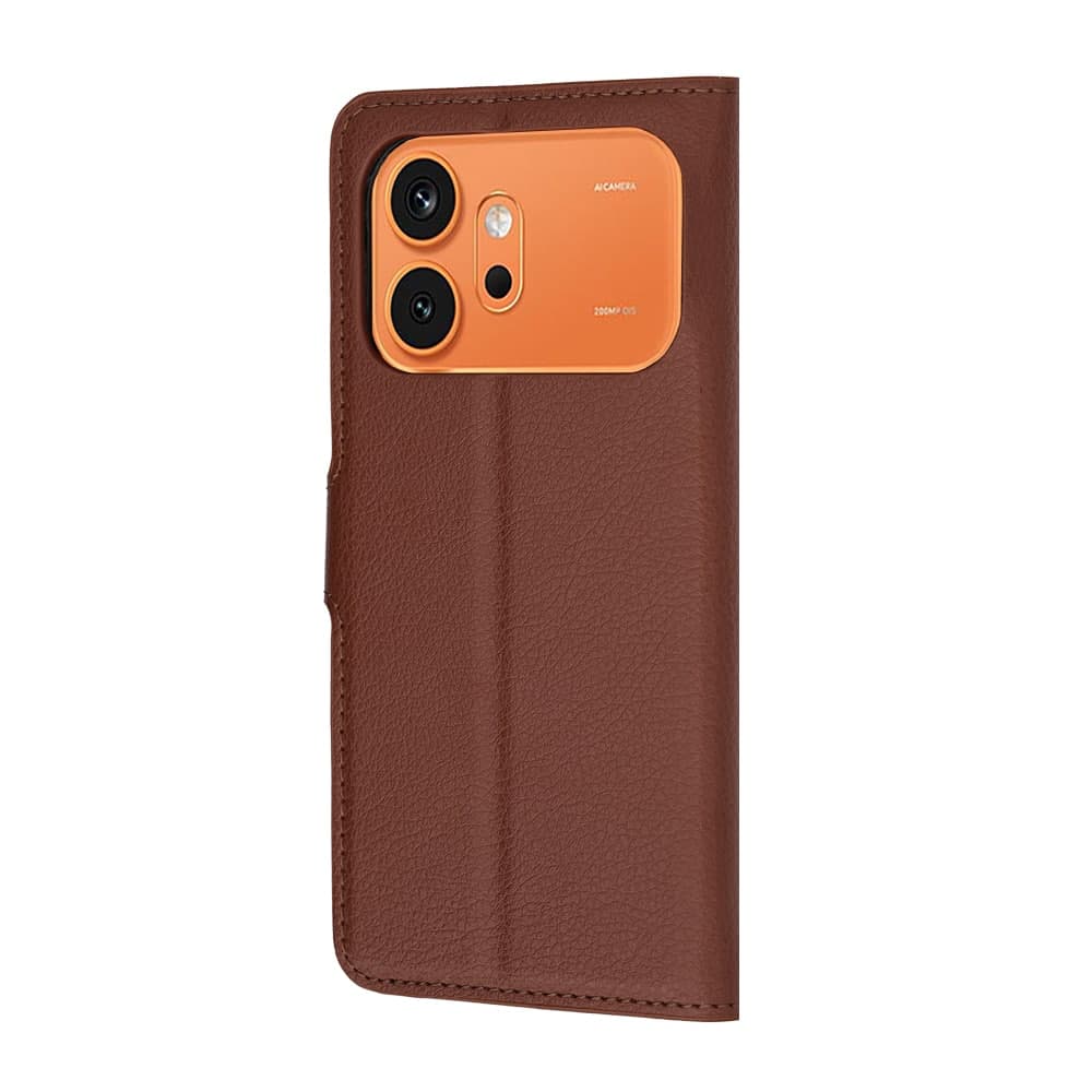 Techsuit Leather Folio - θήκη για Honor 600 Pro - Καφέ 5