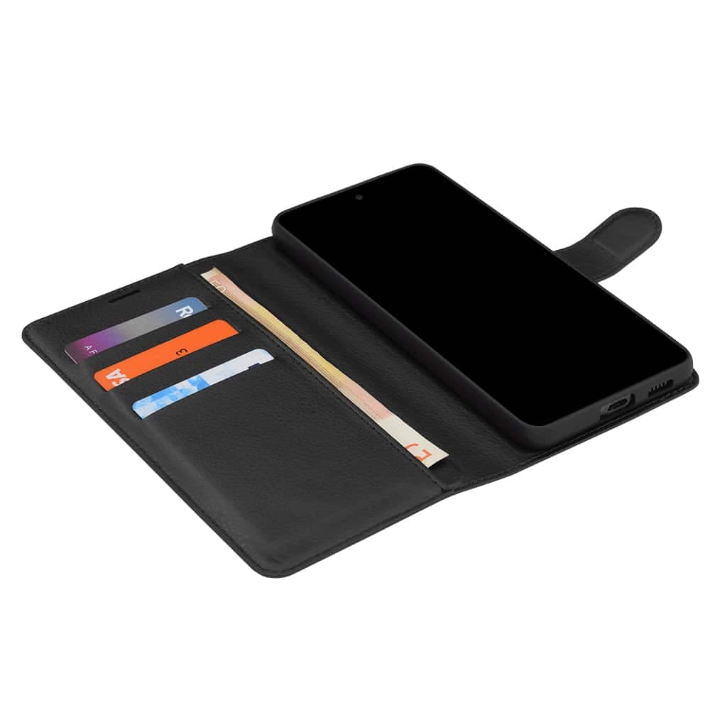 Techsuit Leather Folio - θήκη για Motorola Moto G37 Power / G47 - Μαύρο 3