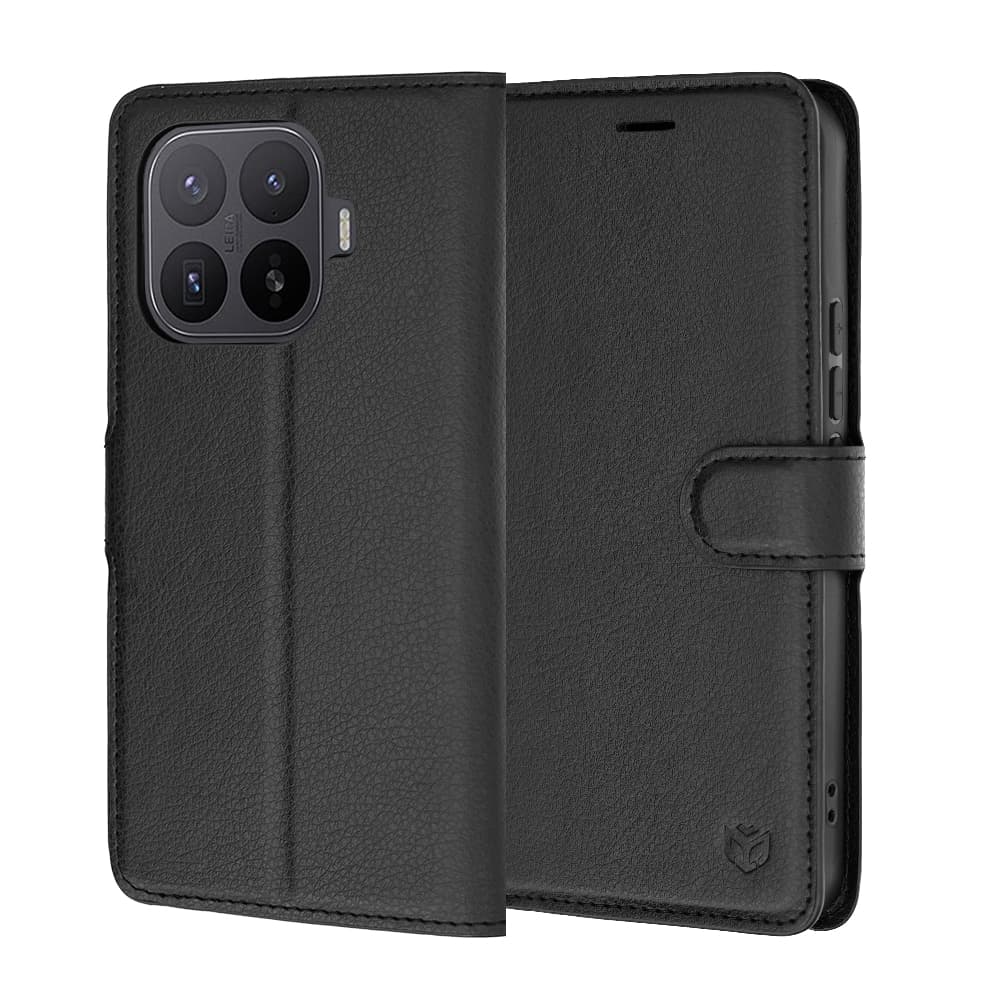 Techsuit Leather Folio - θήκη για Xiaomi 17 Pro - Μαύρο