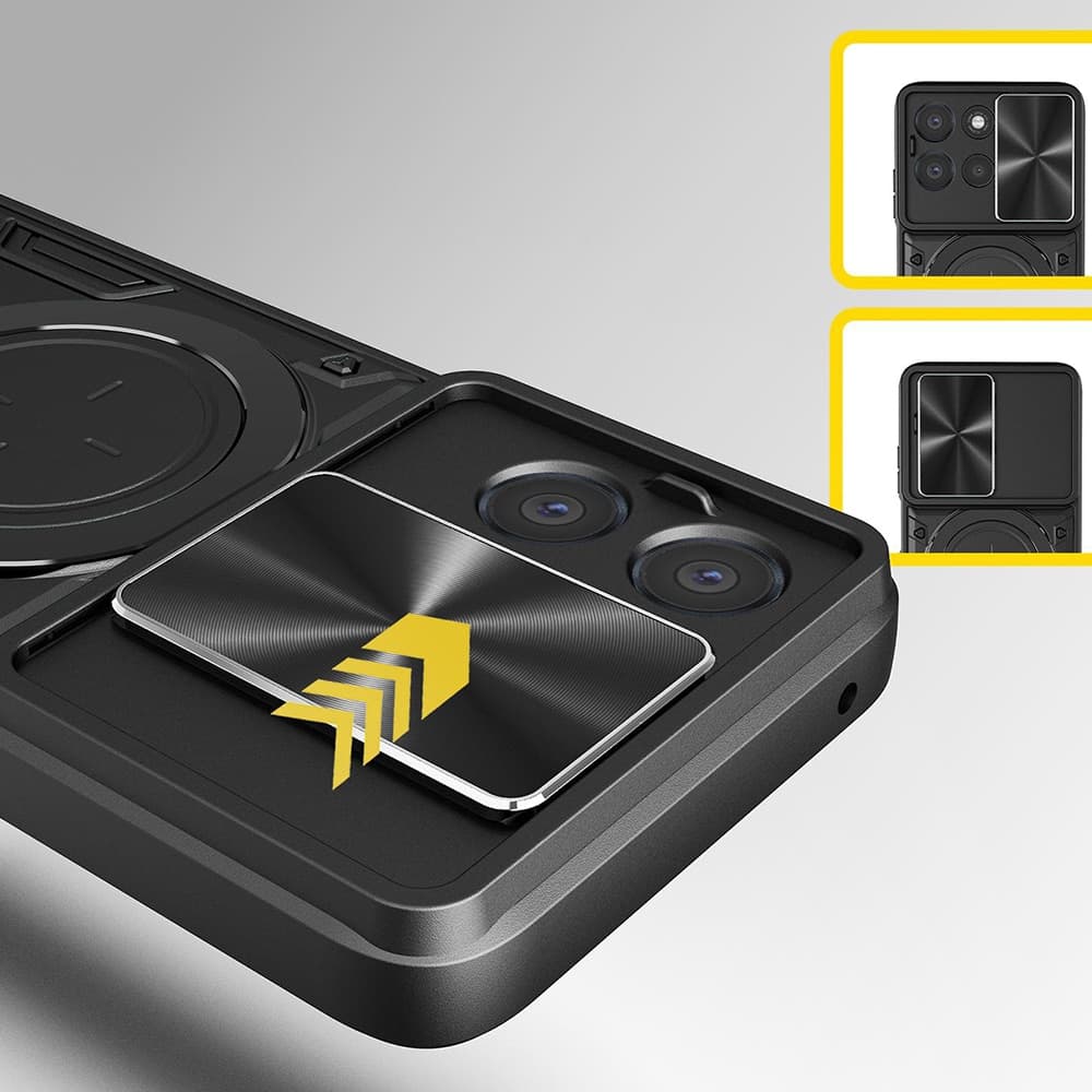 Techsuit CamGuard Pro - θήκη για Motorola Moto G37 / G47 - Μαύρο 2