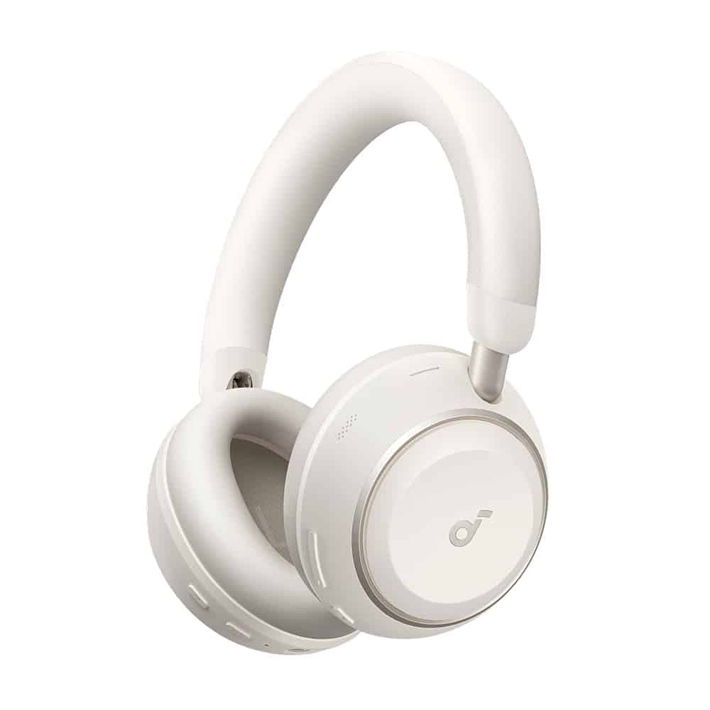 Anker - Ασύρματα ακουστικά SoundCore Space 2 (D1402G21) - AI 3-Mic, Ακύρωση θορύβου, Ήχος υψηλής ανάλυσης, LDAC, Λειτουργία ύπνου - Λευκό