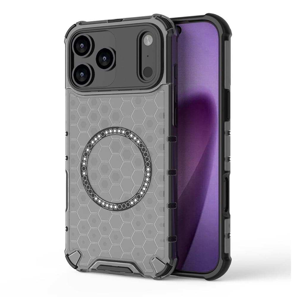 Techsuit - HoneyComb Shield MagSafe [Προστασία Κάμερας] - iPhone 17 Pro Max - Μαύρο