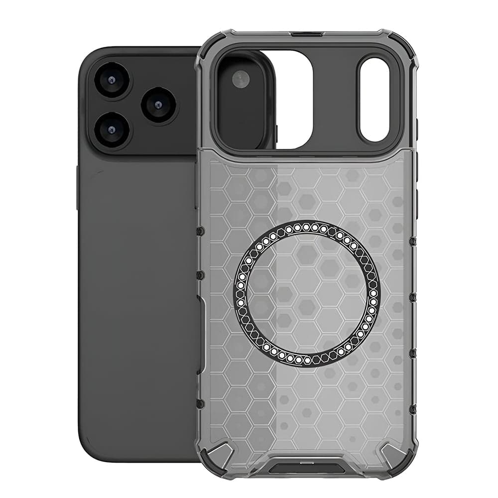 Techsuit - HoneyComb Shield MagSafe [Προστασία Κάμερας] - iPhone 17 Pro Max - Μαύρο 2