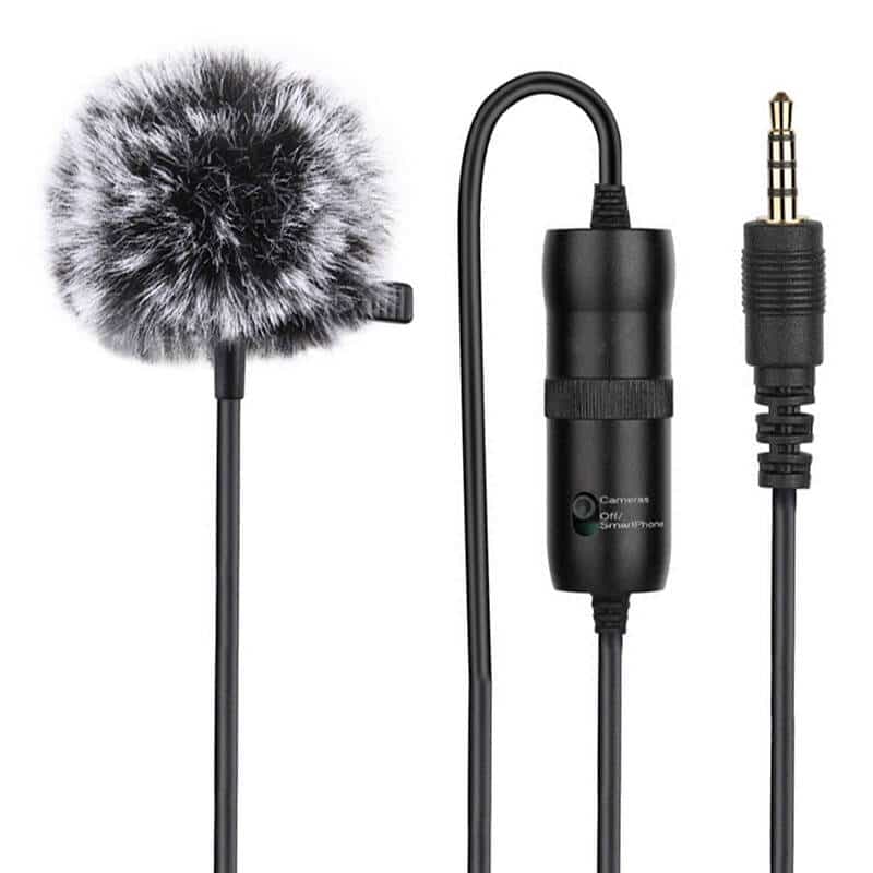 Μικρόφωνο με κλιπ PULUZ 3.5mm Jack 6m