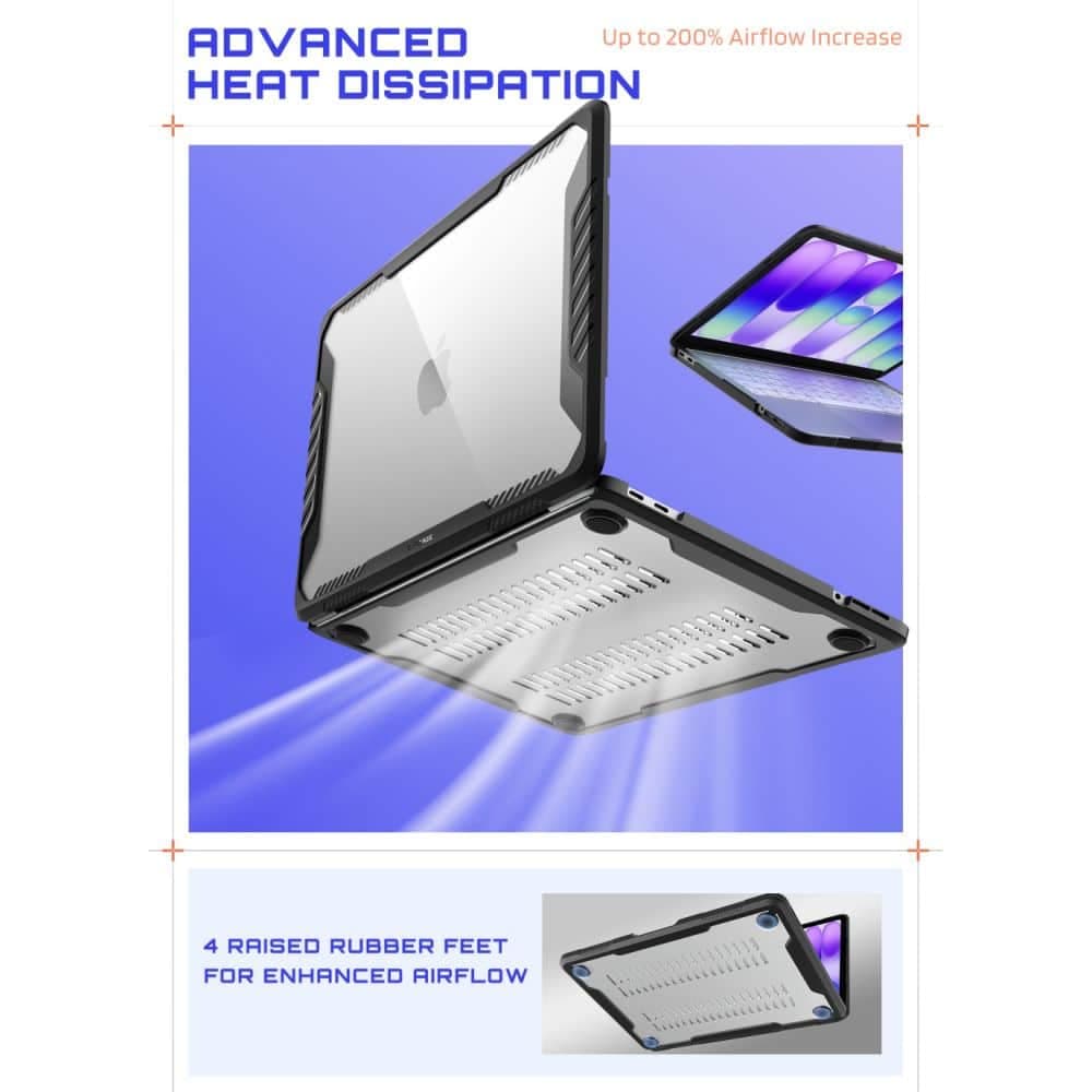 SUPCASE UNICORN BEETLE PRO MACBOOK NEO 13 2026 ΜΑΥΡΟ/ΔΙΑΦΑΝΟ 3