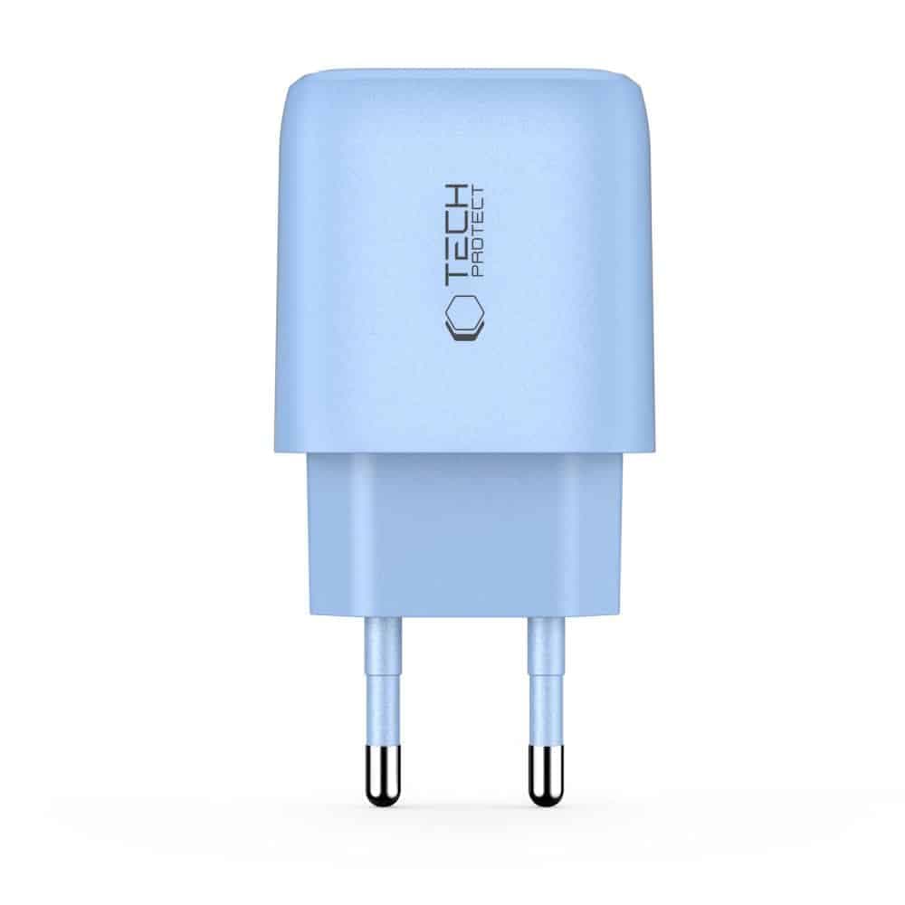 TECH-PROTECT NCA30 ΦΟΡΤΙΣΤΗΣ ΔΙΚΤΥΟΥ 2 ΘΥΡΩΝ PD 30W / QC3.0 ΜΩΡΟ ΜΠΛΕ 3