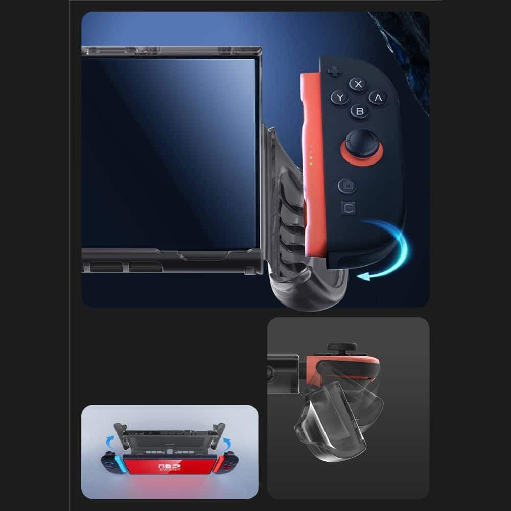 Θήκη SUPCASE Crystal για Nintendo Switch 2 Frost Black 3