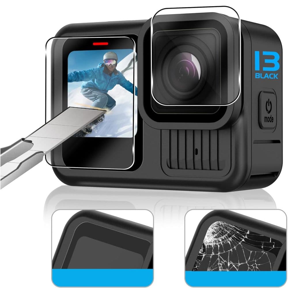 GoPro Hero 13 Tempered Glass Tech-Protect Fit+ Σετ 2 Καμερών Διαφανές 3