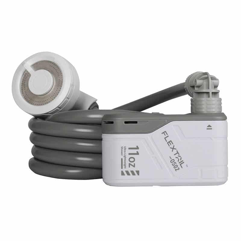 Φορητό ντους Flextail Max με αντλία με θήκη (Λευκό) 5