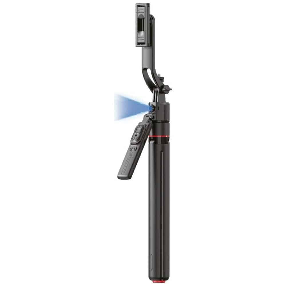 Τρίποδο selfie stick 4smarts με παρακολούθηση προσώπου 360° AI, μαύρο