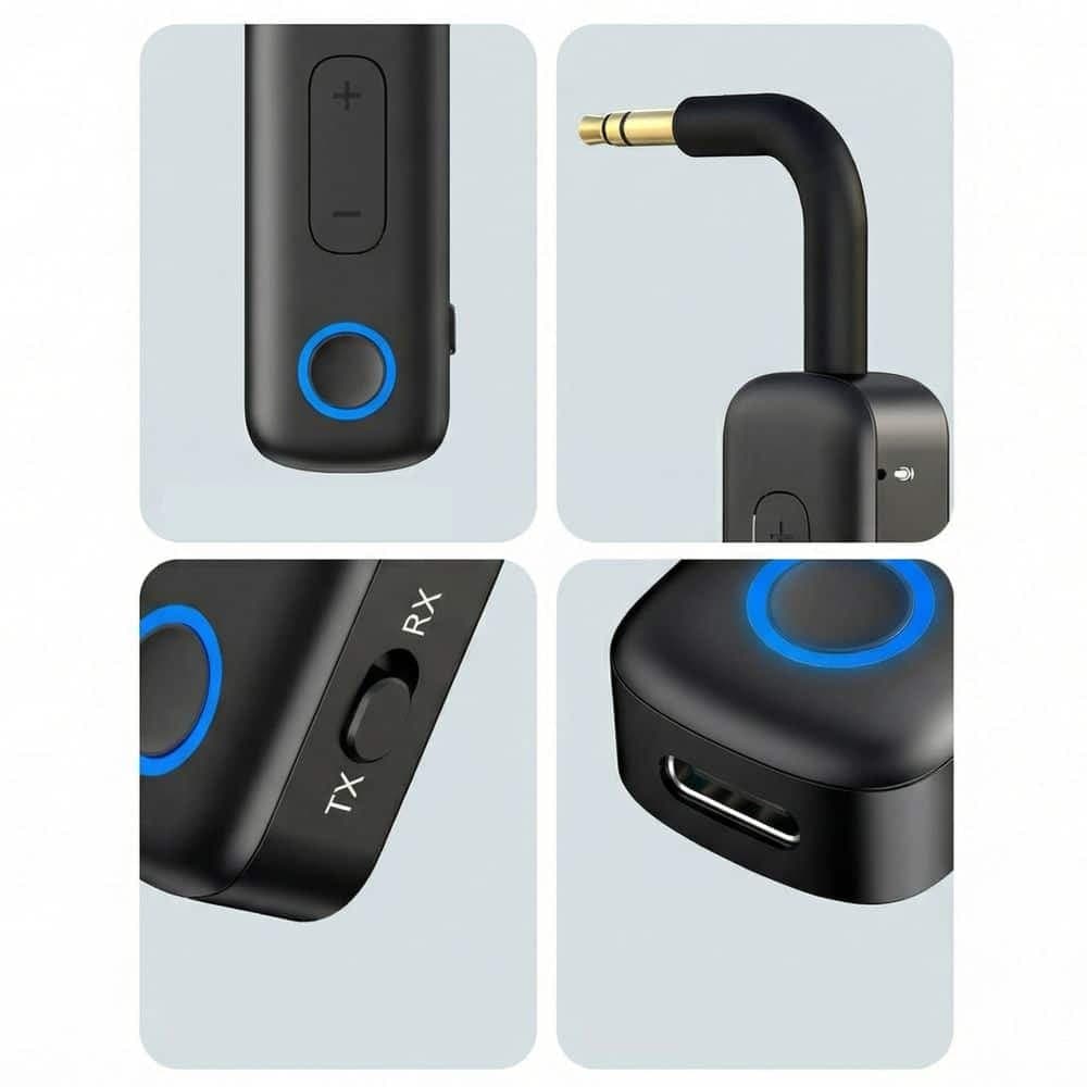 Tech-Protect Ultraboost AU02 Προσαρμογέας Ήχου AUX Bluetooth 5.4 Μαύρο 4