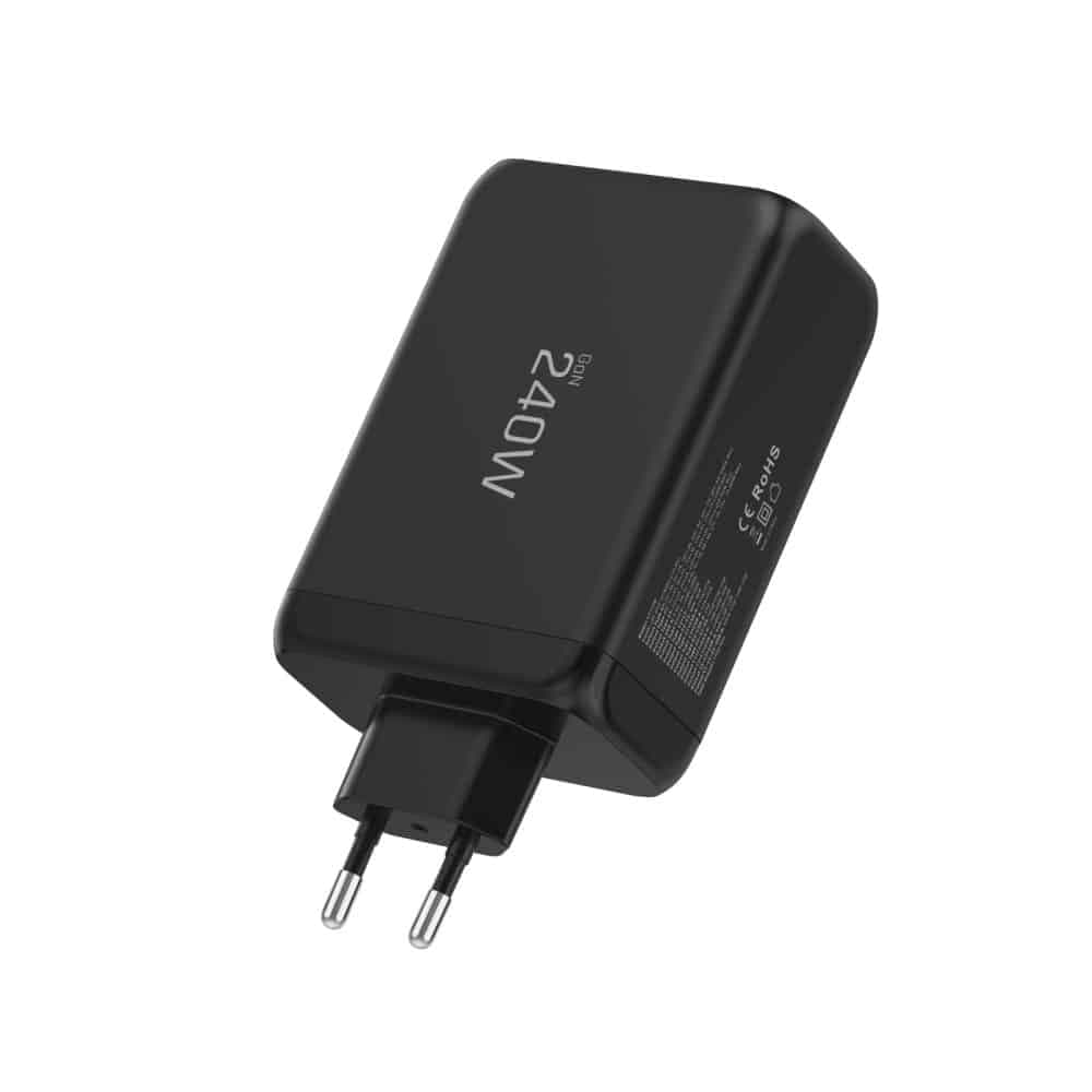 TECH-PROTECT NC240W-GAN ΦΟΡΤΙΣΤΗΣ 4 ΘΥΡΩΝ PD 240W / QC3.0 ΜΑΥΡΟΣ 4