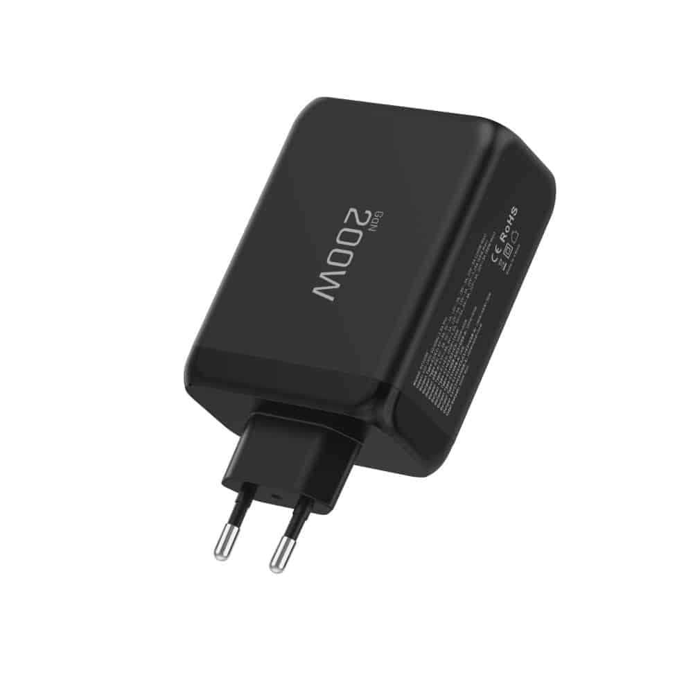 TECH-PROTECT NC200W-GAN ΦΟΡΤΙΣΤΗΣ  4 ΘΥΡΩΝ PD 200W / QC3.0 ΜΑΥΡΟΣ 4