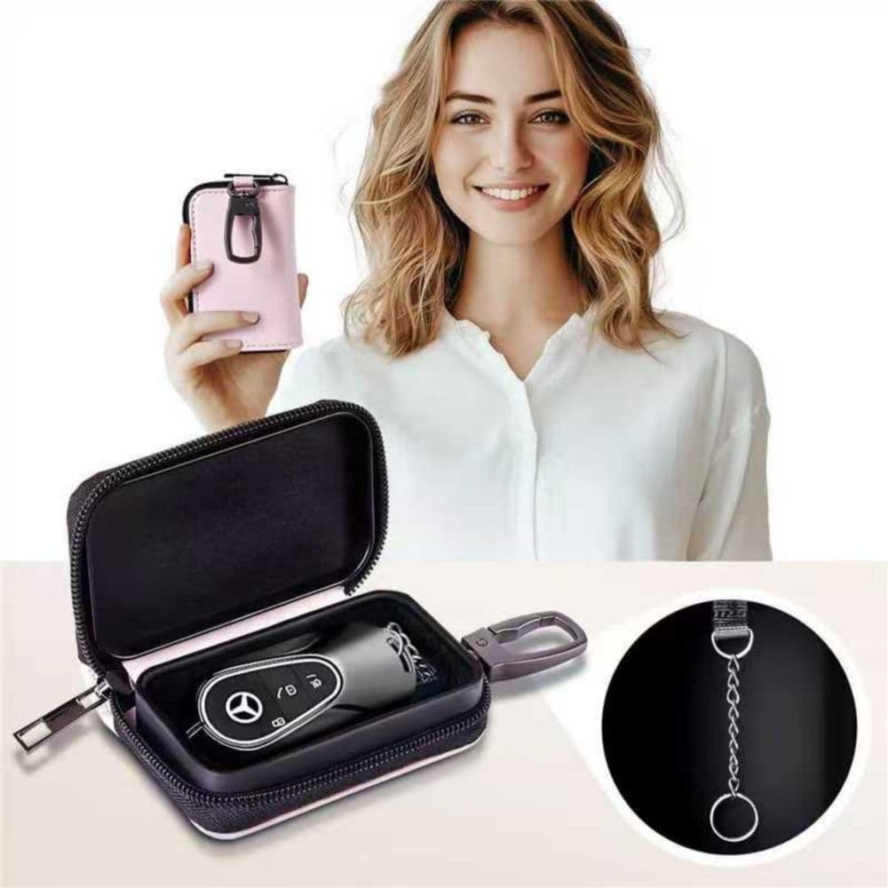 Θήκη Faraday Tech-Protect KLR300 χωρίς κλειδί, μπλοκαρίσματος σήματος RFID, ροζ 2