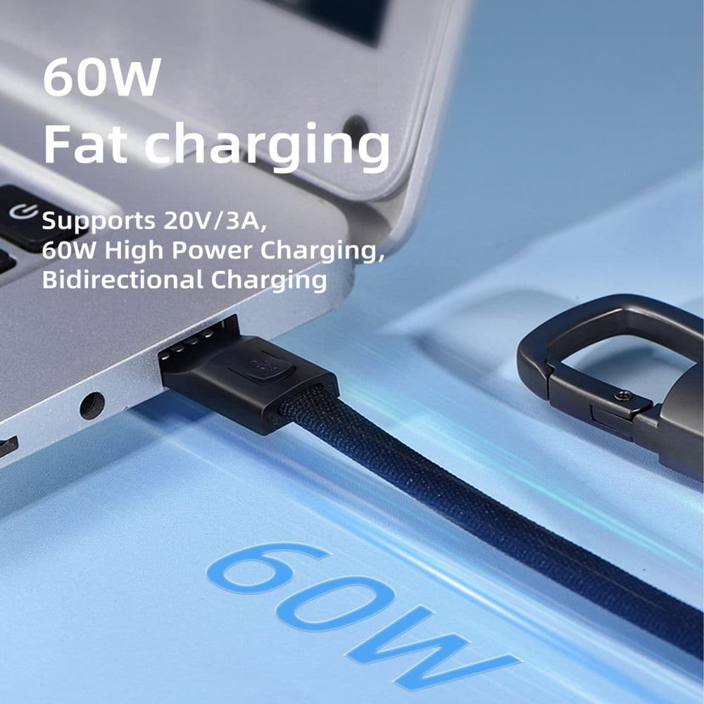 TECH-PROTECT ULTRABOOST DNA ΜΠΡΕΛΟΚ ΚΑΛΩΔΙΟ ΤΥΠΟΥ-C PD 60W / 3A ΓΚΡΙ ΣΙΔΗΡΟΥ 5