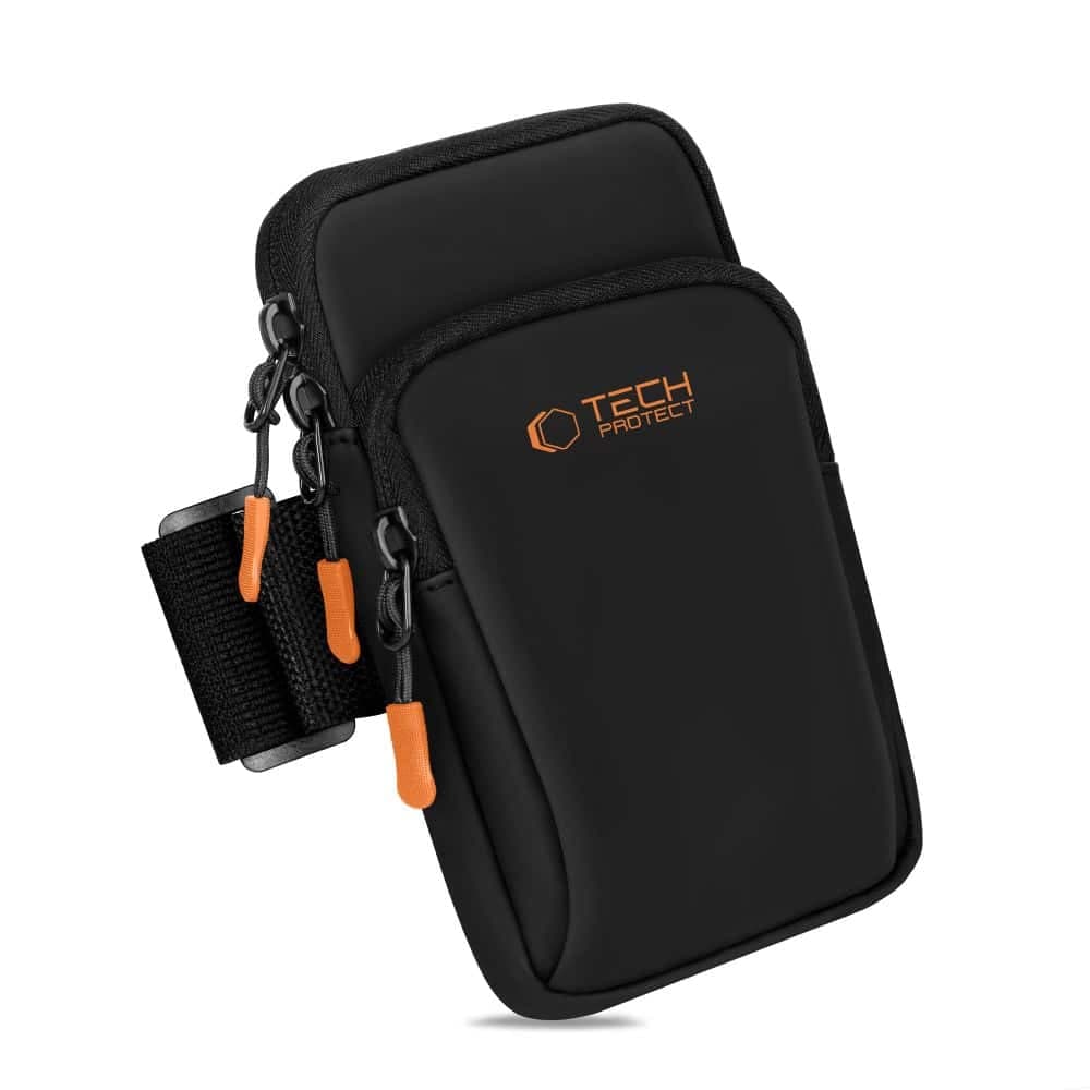TECH-PROTECT M7 UNIVERSAL SPORT ΤΣΑΝΤΑΚΙ ΜΠΡΑΤΣΟΥ ΜΑΥΡΟ/ΠΟΡΤΟΚΑΛΙ 4