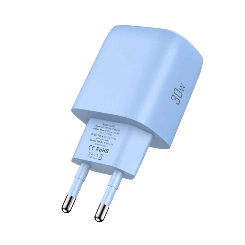 TECH-PROTECT NCA30 ΦΟΡΤΙΣΤΗΣ ΔΙΚΤΥΟΥ 2 ΘΥΡΩΝ PD 30W / QC3.0 ΜΩΡΟ ΜΠΛΕ 4