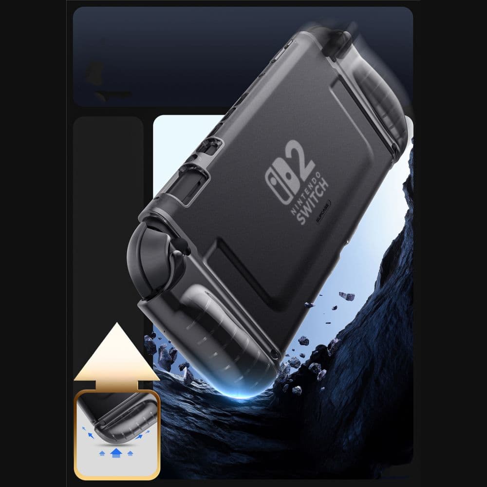 Θήκη SUPCASE Crystal για Nintendo Switch 2 Frost Black 4
