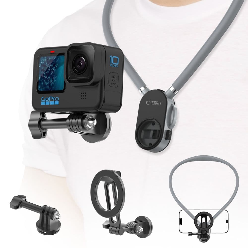 TECH-PROTECT AC200 ΜΑΓΝΗΤΙΚΗ ΘΗΚΗ MAGSAFE & GOPRO & DJI ΓΙΑ ΛΑΙΜΟ, ΓΚΡΙ 4