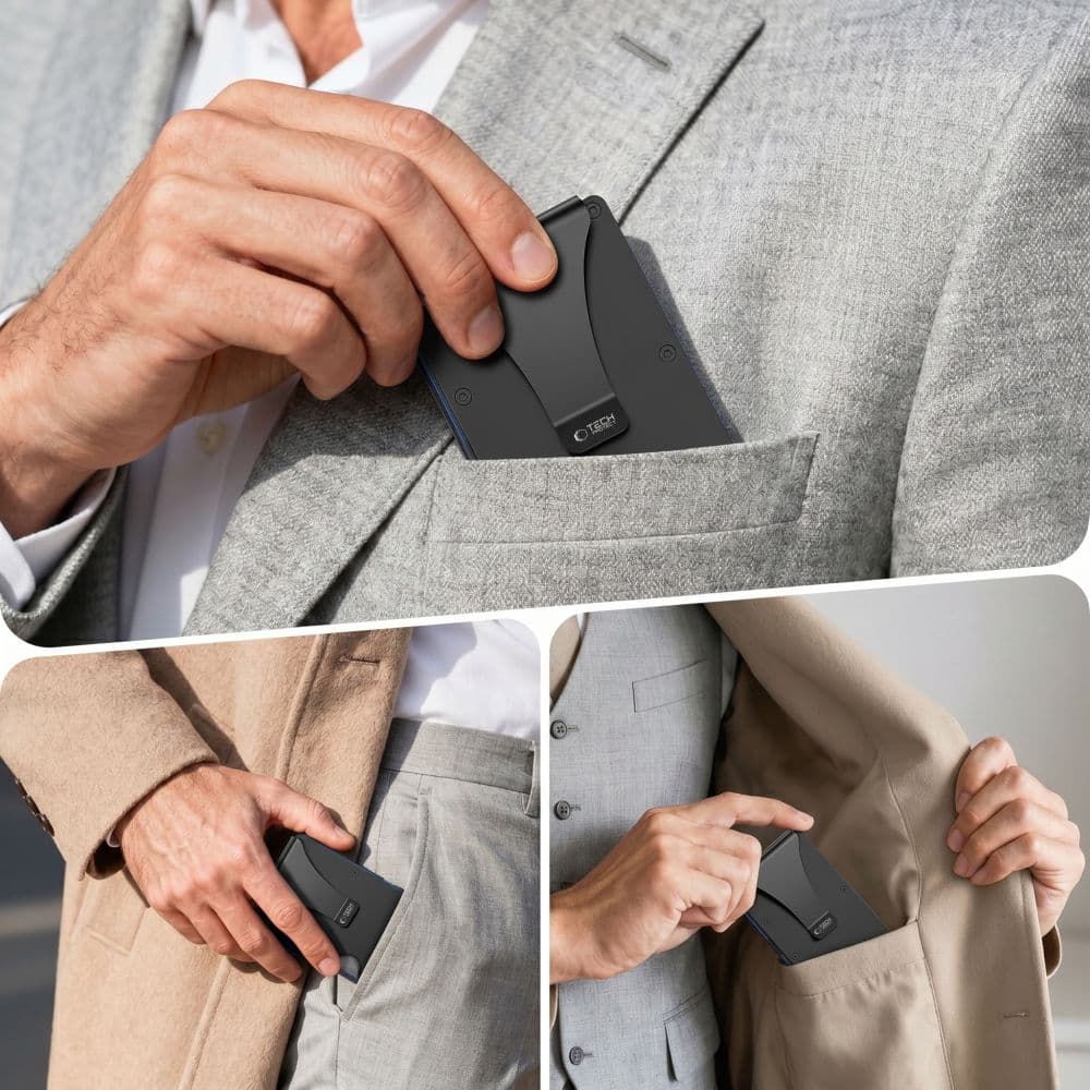 Πορτοφόλι με κάρτα RFID TECH-PROTECT THORN, μαύρο 4