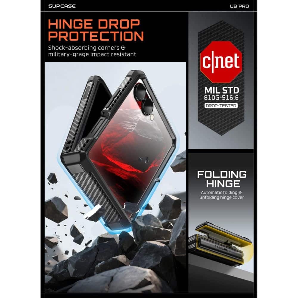 Supcase Unicorn Beetle Pro - θήκη για Samsung Galaxy Z Flip - Μαύρο 4