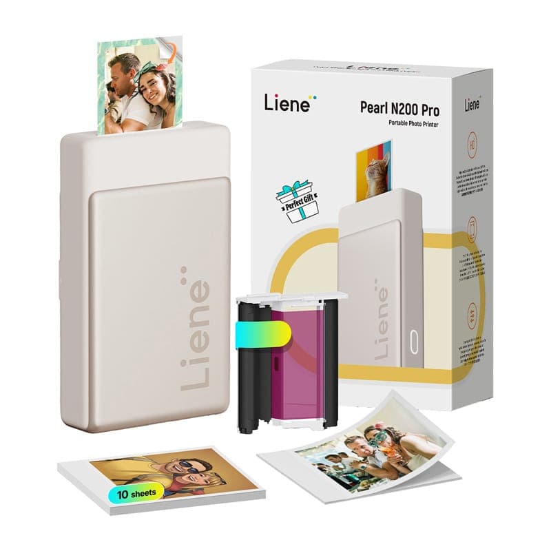 Φορητός εκτυπωτής φωτογραφιών Liene Pearl N200 Pro 2x3" (Χρυσός) 2