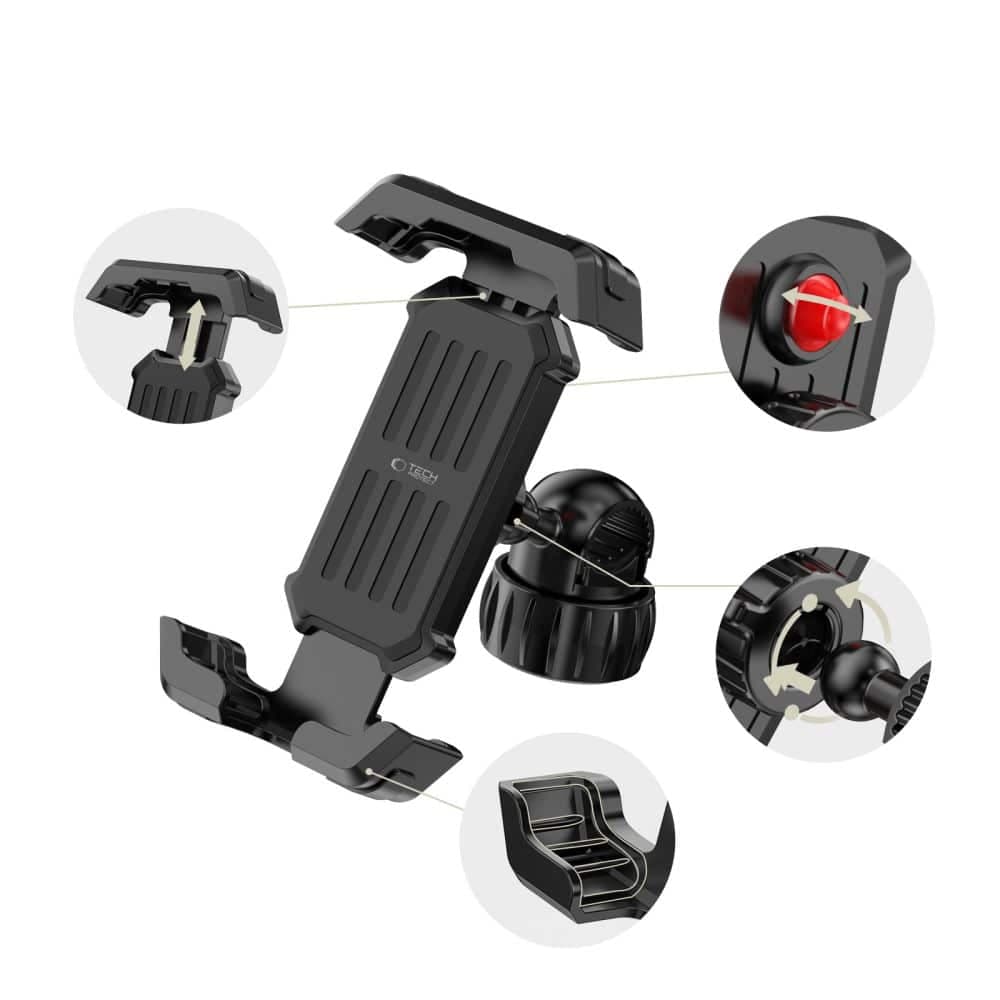 ΒΑΣΗ TECH-PROTECT V6 UNIVERSAL ΓΙΑ ΠΟΔΗΛΑΤΟ & ΜΟΤΟΣΥΚΛΕΤΑ ΜΑΥΡΗ 5