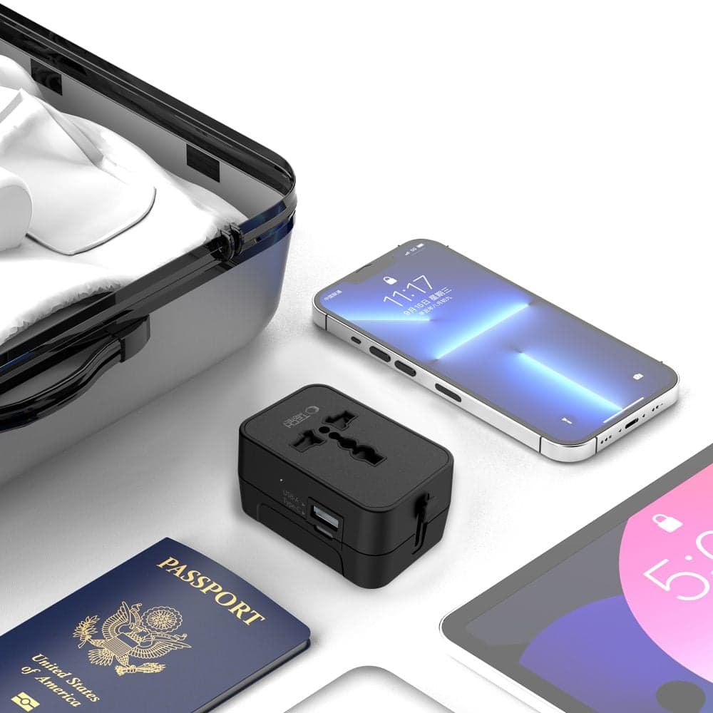 ΠΡΟΣΑΡΜΟΓΕΑΣ ΤΑΞΙΔΙΟΥ TECH-PROTECT TA300 EU / UK / US / AU ΜΑΥΡΟ 5